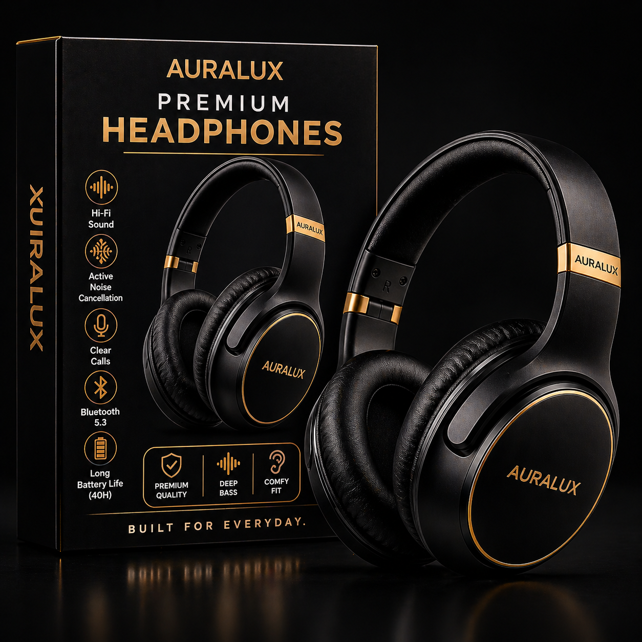 AURALUX Premium Headphones - 1 Pack