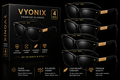 VYONIX Premium Glasses - 4 Pack