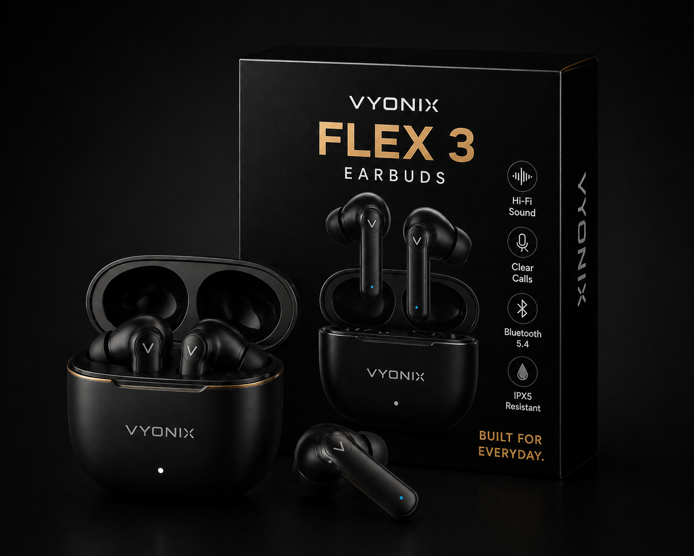 VYONIX Flex 3 Earbuds - 1 Pack